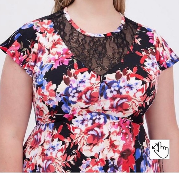 Gorgeous New Torrid MIDI Studio Knit Asymmetrical Dress 3 X - Picture 3 of 5